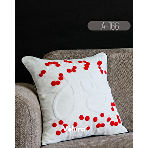 Dekoratif Kırlent & Pinterest Kırlent & Keten Kumaş - Nakış İşleme & A166