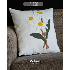 Dekoratif Kırlent & Pinterest Kırlent & Keten Kumaş - Nakış İşleme & A138