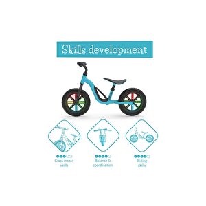 Chillafish Charlie Glow- Denge Bisikleti - Işıklı(10 Inç) - Sky