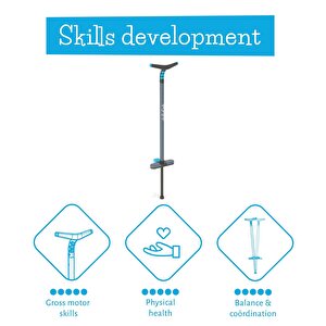 Chillafish Poogi Pogo Stick Zıplama Çubuğu Mavi (genç)