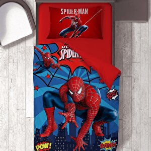 Spiderman Tema Baskılı Tek Kişilik Nevresim Takımı