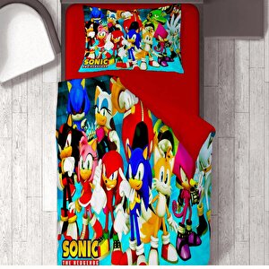 Sonic Tema Baskılı Tek Kişilik Nevresim Takımı