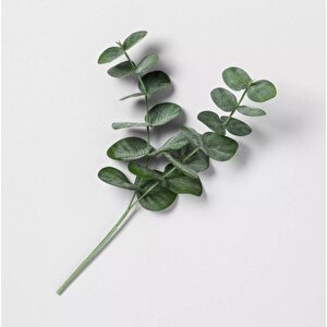 Yapay Çiçek Okaliptus Tek Dal 25cm Yeşil Aradal Garnitür Eucalyptus