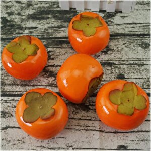 Yapay Meyve Cennet Hurması Fruit Tropik Meyve 12*7cm 1adet