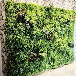 Yapay Çiçek Cycas Aşk Merdiveni Eğrelti Otu Sıkas Bitkisi 24 Yaprak 45*60 Cm Yapay Bitki