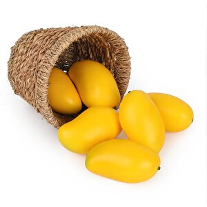 Yapay Meyve Sarı Mango Fruit Tropik Meyve 12*7cm 1adet