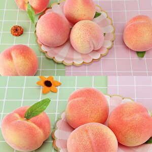 Yapay Şeftali̇ 6 Lı Paket  Yapay Meyve