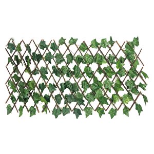 Yapay Çiçek Akordiyon Çit Yapay Sarmaşık Lı Duvar Dekoru 210x90cm
