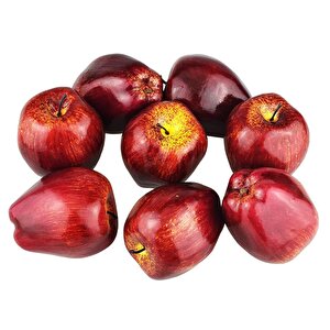 Yapay Meyve Sebze Kırmızı Elma Aşırı Doğal 1.kalite