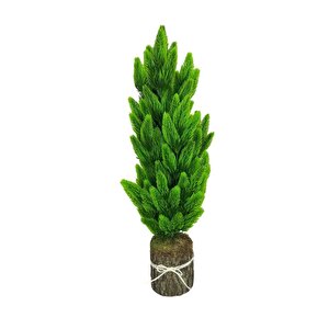 Yapay Çiçek Kütük Saksıda Çam Ağacı 50cm