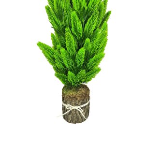 Yapay Çiçek Kütük Saksıda Çam Ağacı 50cm