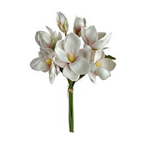 Yapay Çiçek Manolya Letex Eva Magnolia 33cm Pudra Pembe
