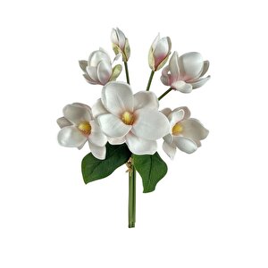 Yapay Çiçek Manolya Letex Eva Magnolia 33cm Pudra Pembe