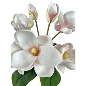 Yapay Çiçek Manolya Letex Eva Magnolia 33cm Pudra Pembe