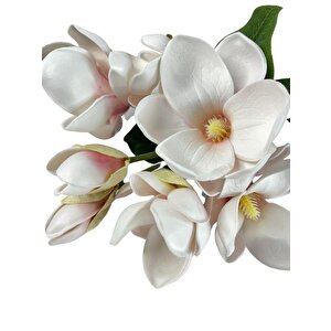 Yapay Çiçek Manolya Letex Eva Magnolia 33cm Pudra Pembe