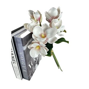 Yapay Çiçek Manolya Letex Eva Magnolia 33cm Pudra Pembe