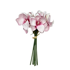 Yapay Çiçek Manolya Letex Eva Magnolia 33cm Pembe Koyu