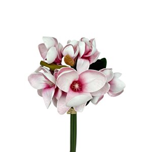 Yapay Çiçek Manolya Letex Eva Magnolia 33cm Pembe Koyu