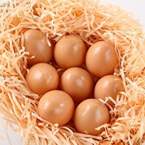 Yapay Yumurta Dekoratif Fake Yumurta 8adet 4beyaz 4kahverengi