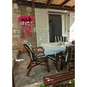 Yapay Çiçek Fuşya Begonvil Sarkan Menekşe Krem Küpeşte Askılı Saksıda Balkon Çiçeği Çiçek Sepeti