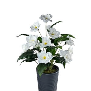 Yapay Çiçek Manolya Antrasit Kumsal Vazoda 125*60cm