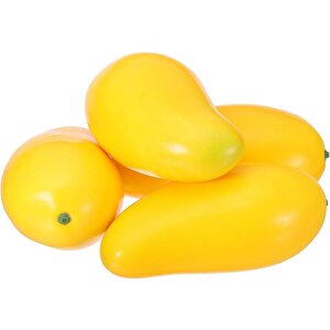 Yapay Meyve 6lı Paket Sarı Mango Fruit Tropik Meyve 12*7cm 1adet