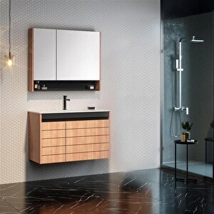 Ricato 80 Cm Kiraz Banyo Dolabı Takımı
