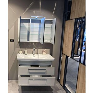 Orka Rose 100 Cm Parlak Kaşmir Banyo Dolabı Takımı