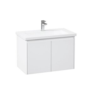Düden 65 Cm Meşe Kapaklı Banyo Dolabı Takımı