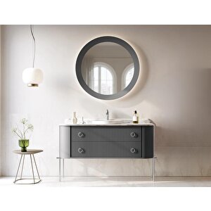 Felice 140 Cm Antrasit Lake Banyo Dolabı Takımı