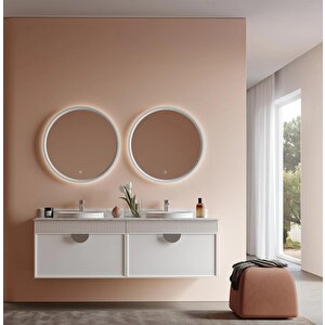 Molino 160 Cm Mat Beyaz Lake Banyo Dolabı Takımı