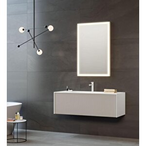 Cube 120 Cm Mat Vizon Banyo Dolabı Takımı