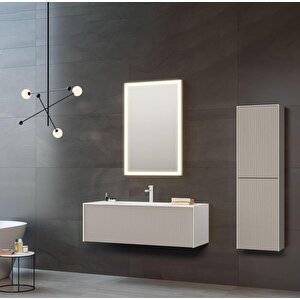 Cube 120 Cm Mat Vizon Banyo Dolabı Takımı