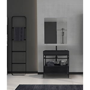 Vegas 60 Cm Antrasit Banyo Dolabı Takımı