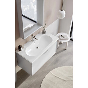Clay 100 Cm Beyaz Banyo Dolabı Takımı