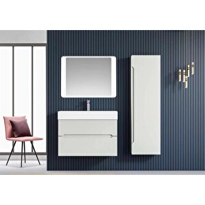 Malta 80 Cm Mat Kaşmir Banyo Dolabı Takımı