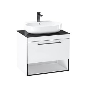 Orka Knidos 90 Cm Beyaz Banyo Dolabı Takımı