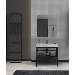 Vegas 60 Cm Antrasit Banyo Dolabı Takımı
