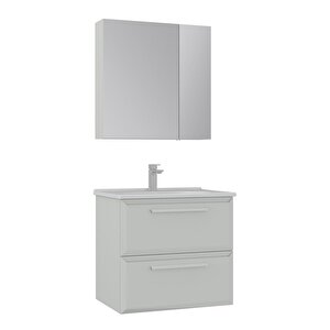 Nuvola 65 Cm Beyaz Banyo Dolabı Takımı