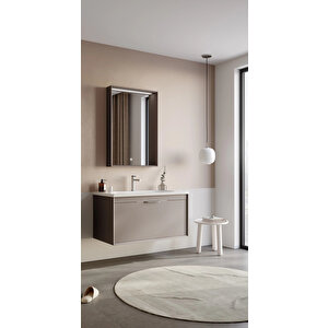 Clay 100 Cm Toprak Banyo Dolabı Takımı