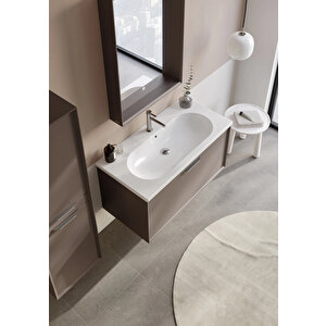 Clay 100 Cm Toprak Banyo Dolabı Takımı