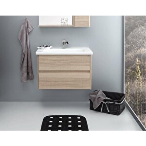 Düden 80 Cm Meşe Banyo Dolabı Takımı