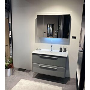 Nuvola 100 Cm Kaşmir Banyo Dolabı Takımı