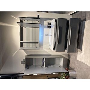 Orka Nuvola 100 Cm Kaşmir Banyo Dolabı Takımı