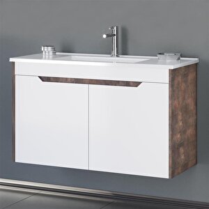 Lago 85 Cm Beyaz Banyo Dolabı Takımı