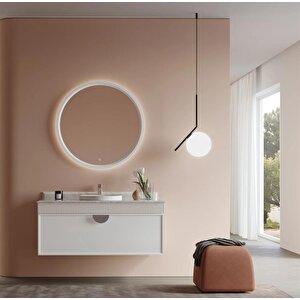 Molino 122 Cm Mat Beyaz Lake Banyo Dolabı Takımı
