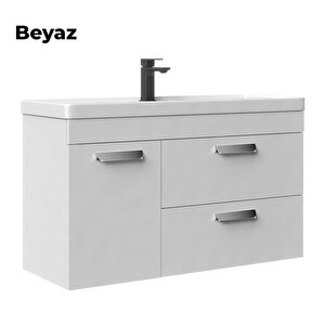 Nova 80 Cm Beyaz Banyo Dolabı Takımı
