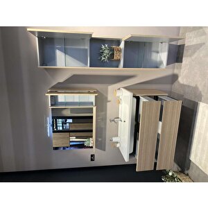 Orka Düden 100 Cm Meşe Banyo Dolabı Takımı