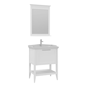 Bastle 65 Cm Beyaz Banyo Dolabı Takımı