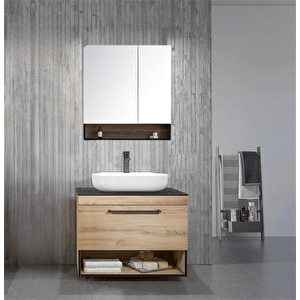Knidos 90 Cm Legnona Banyo Dolabı Takımı